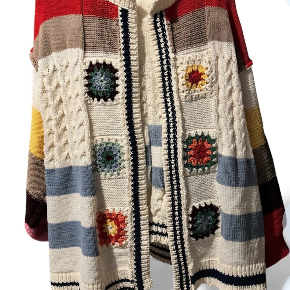 POL Colorful Crochet Women's Cardigan - Picture 3 of 6